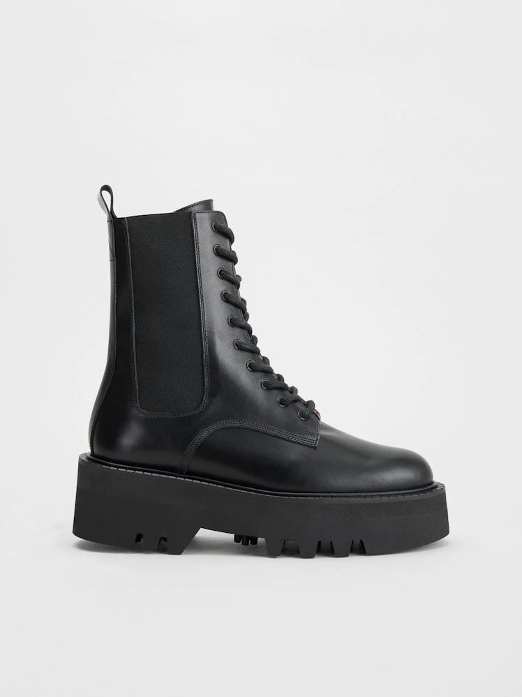 ATP Atelier black leather combat boots
