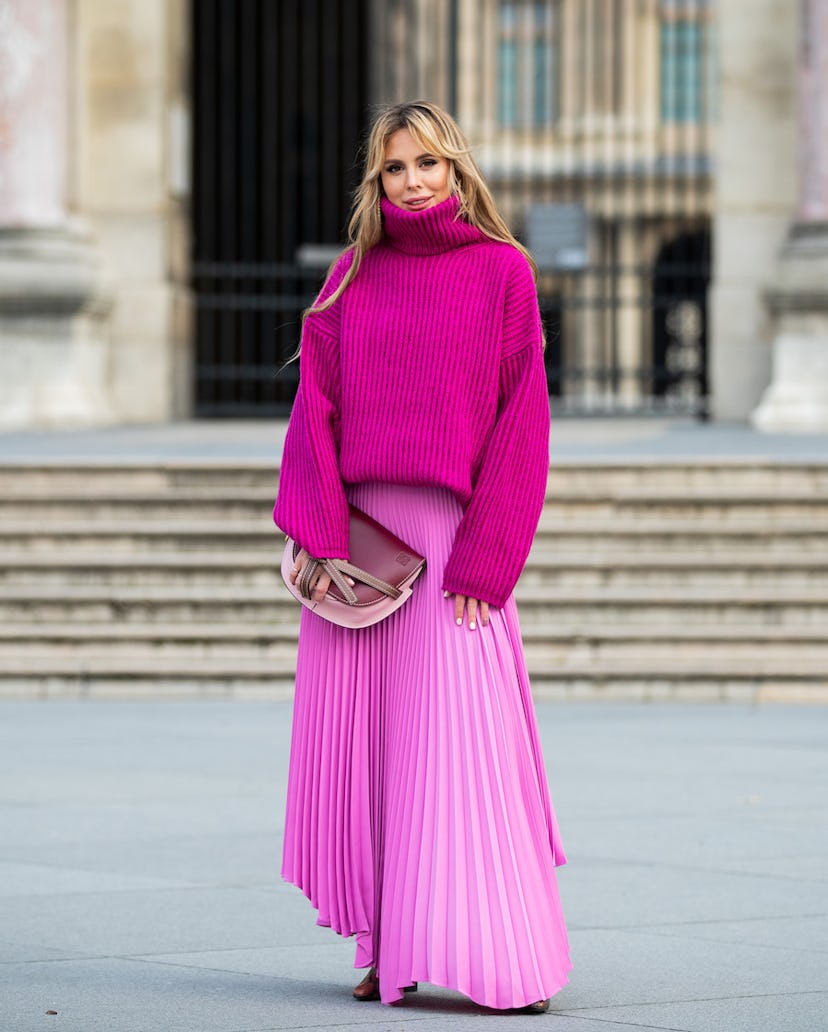 street style pink outfit