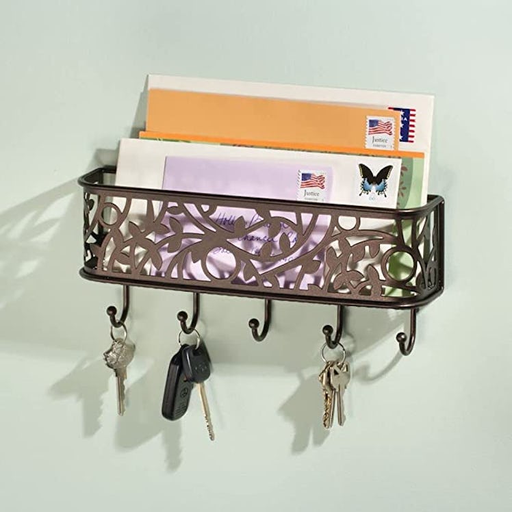 mDesign Wall Mount Mail Organizer