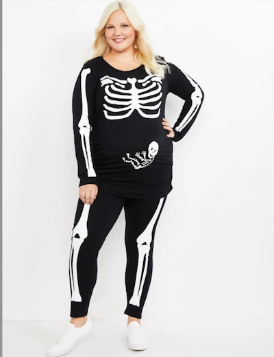 Skeleton Maternity Halloween Costume
