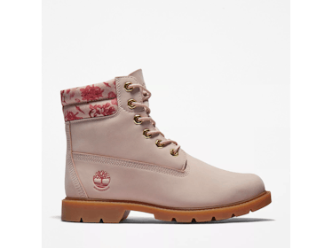 Timberland white and floral combat boots