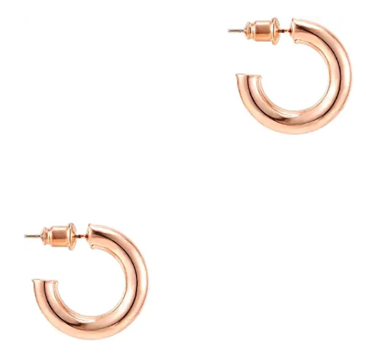 PAVOI 14K Gold Chunky Open Hoops