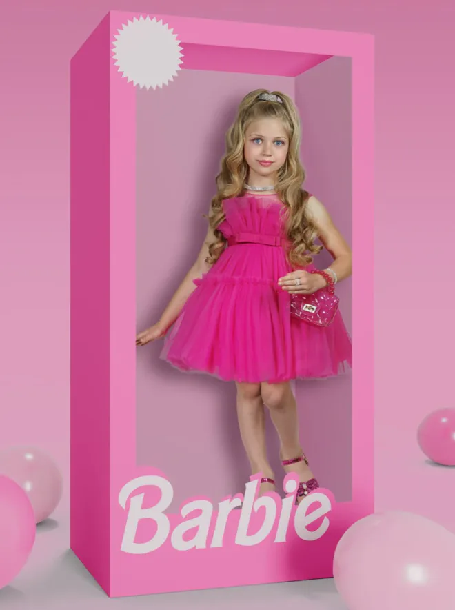 barbie costume pink dress Adults Barbie Movie Pink Western Barbie Jumpsuit Costume - Small 4-6