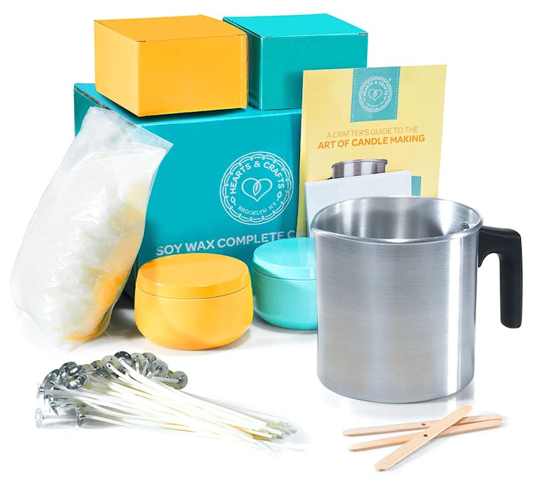 Hearts & Crafts Soy Wax Candle Making Kit (20-Piece Set)