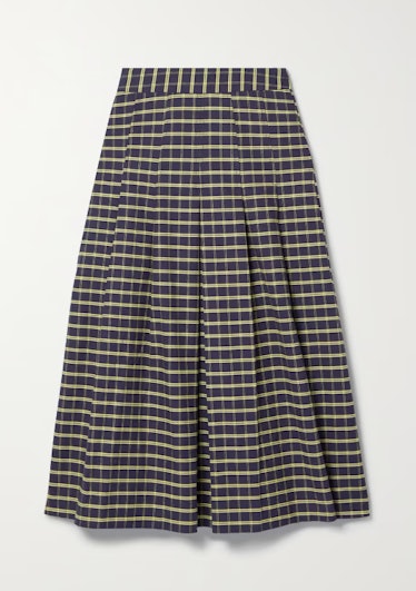 sea pleated skirt
