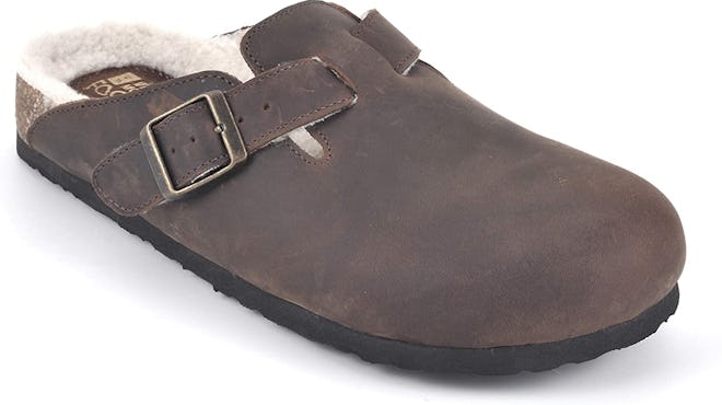 WHITE MOUNTAIN Shoes Bari Leather Footbeds Clog