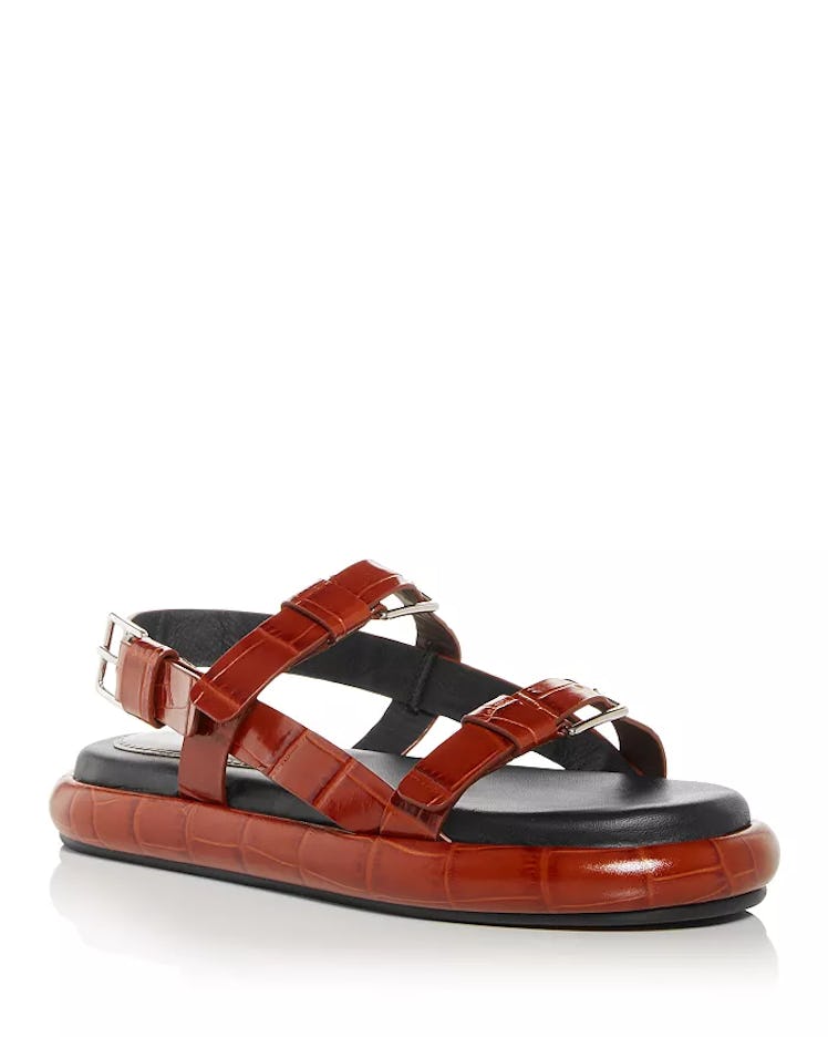 Proenza Schouler chunky brown sandals