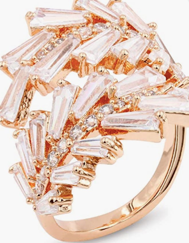 cocktail cubic zirconia ring