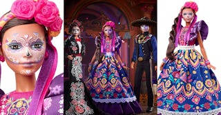 Barbie has released a new collection of limited edition Día de Muertos dolls to celebrate the holida...