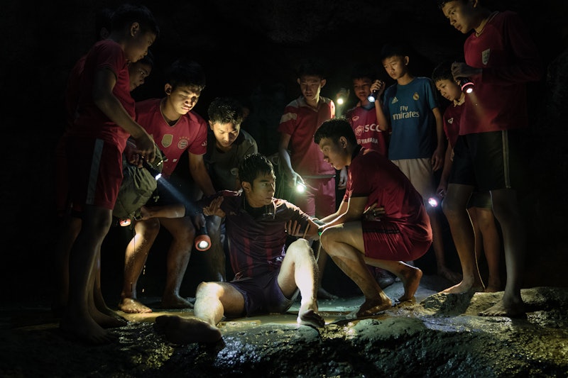 A still from the 'Thai Cave Rescue' limited series via Netflix's press site