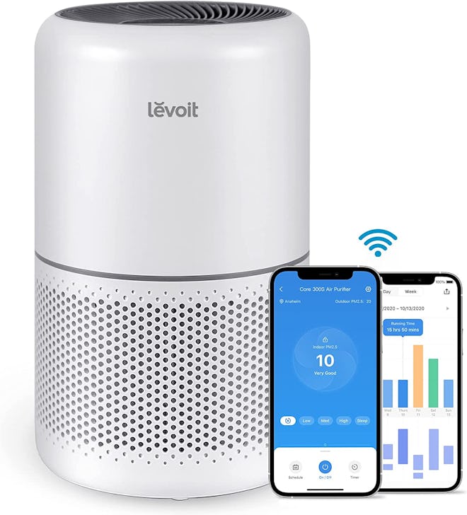 This smartphone operated air purifier is one of the best air purifiers for apartments.