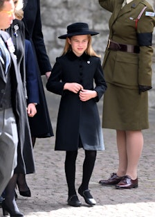 Princess Charlotte wearing all black at Queen Elizabeth II's funeral