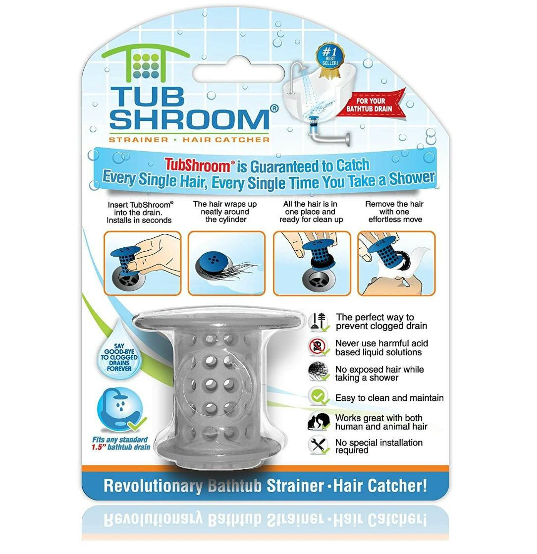 TubShroom Tub Hair Catcher Drain Protector