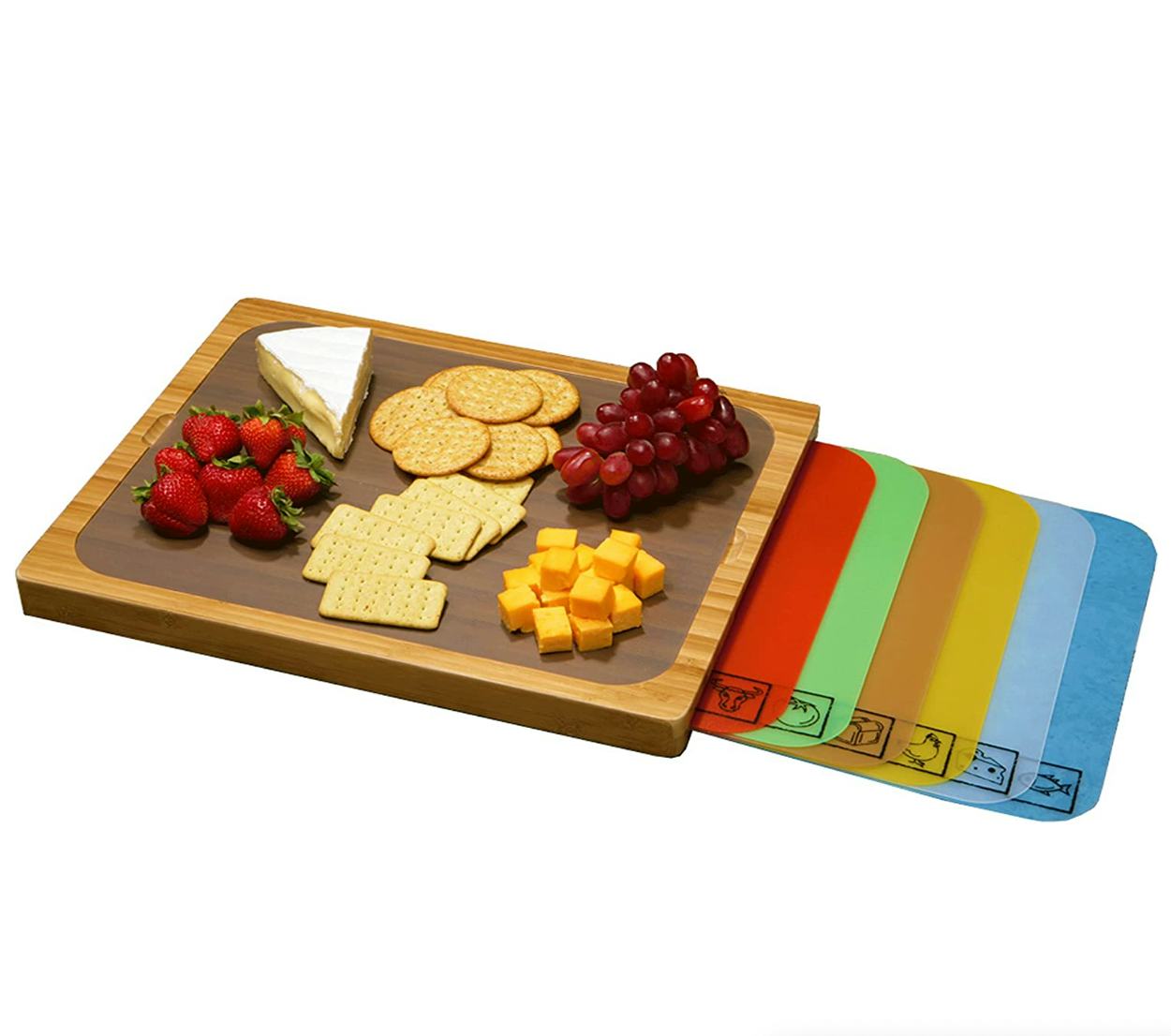 Seville Classics Bamboo Wood Cutting Board