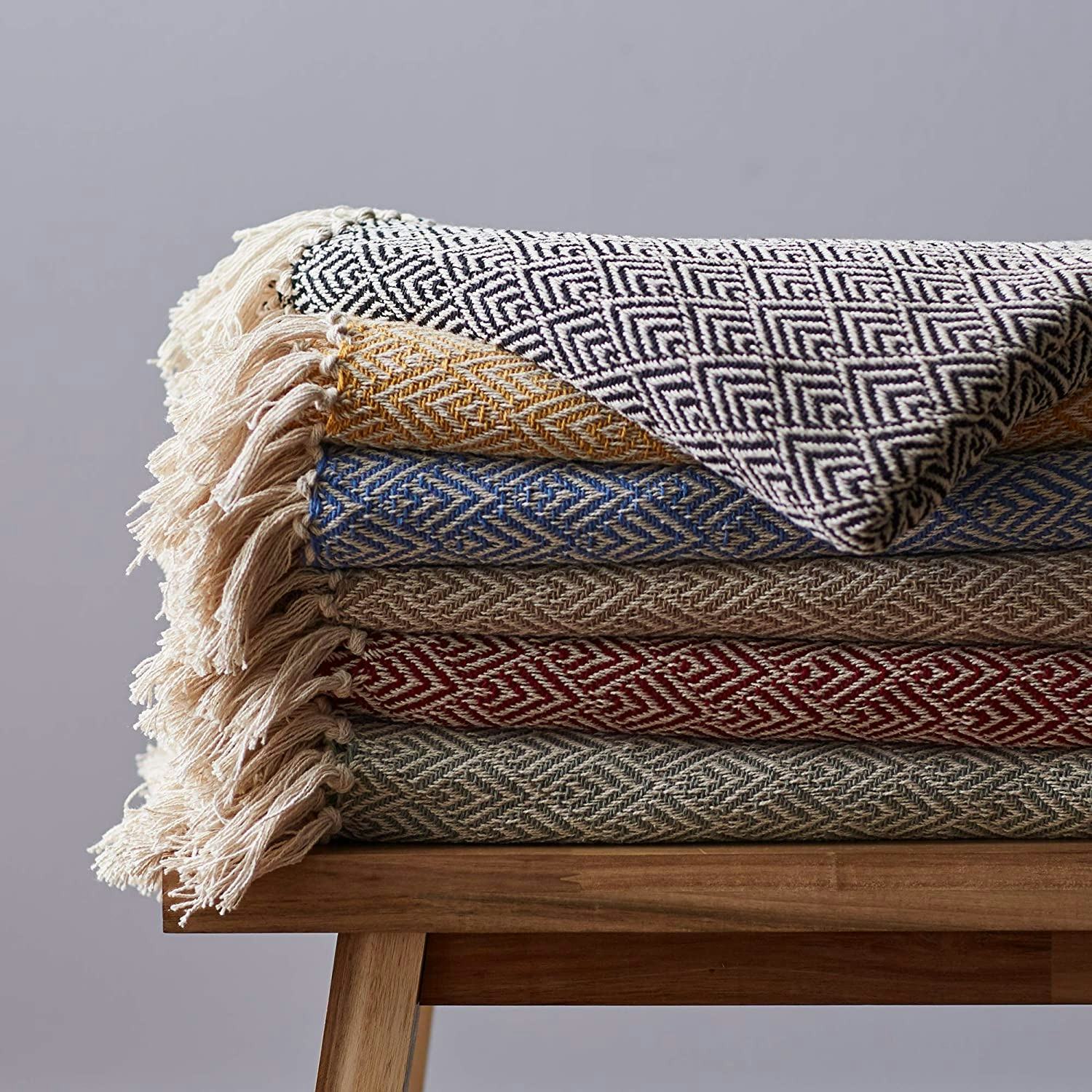 DII Diamond Cotton Throw Blanket