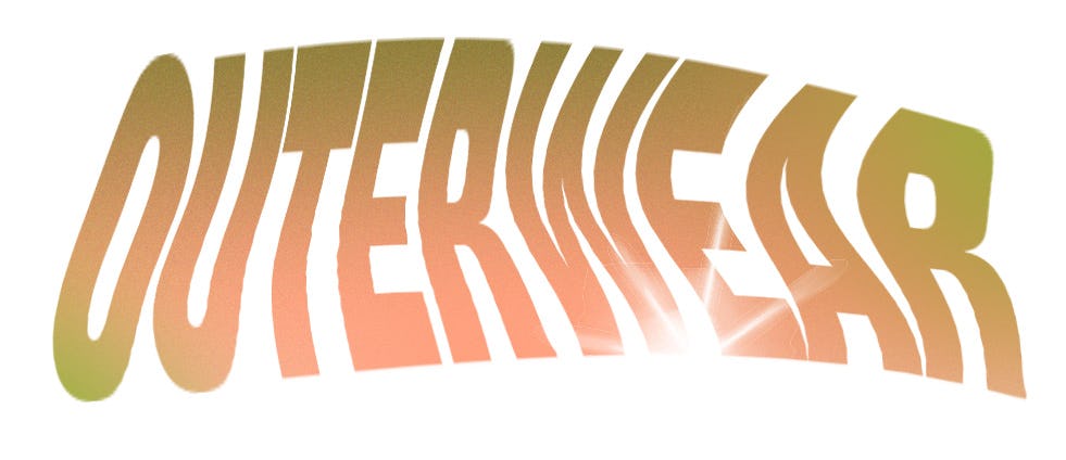 Big &ldquo;outerwear&rdquo; orange sign