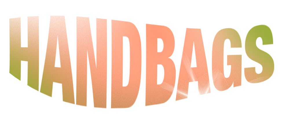 Big &ldquo;handbags&rdquo; orange sign