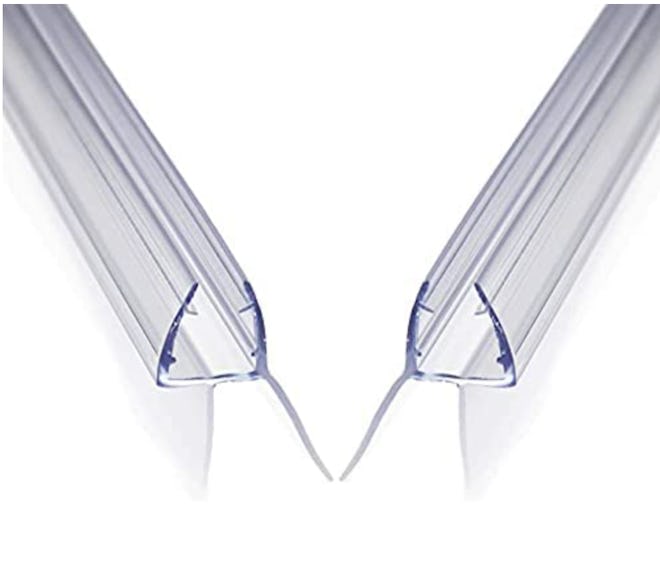 Aulett Home Frameless Shower Door Bottom Seal with Drip Rail (2-Pack)
