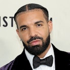 See Drake's subtle face tattoo as Drake arrives at the world premiere of "Amsterdam" Drake arrives a...