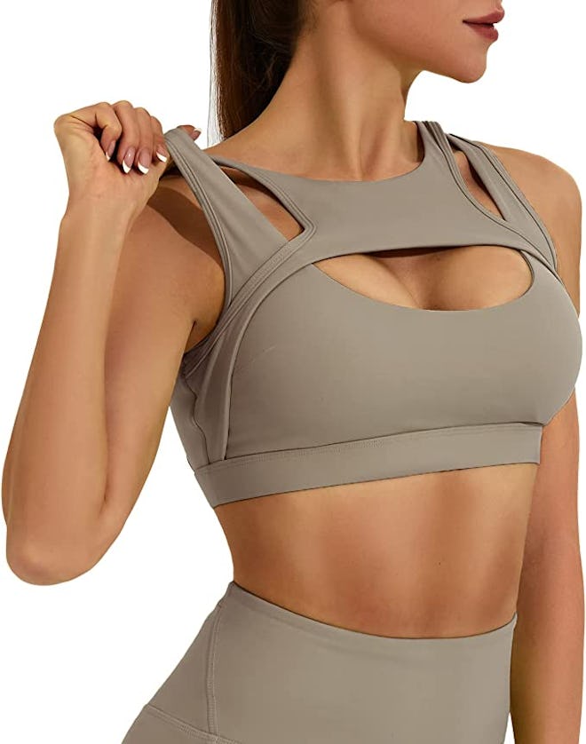 Jkboo High Neck Sports Bra