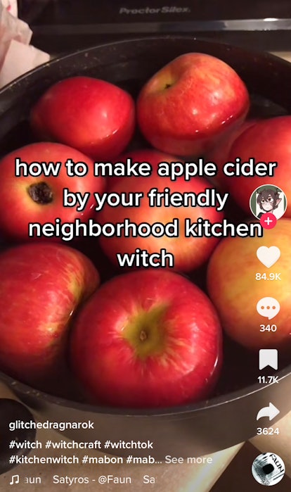 Homemade apple cider is a delicious Fall Solstice 2022 recipe on TikTok for enjoying the autumn harv...