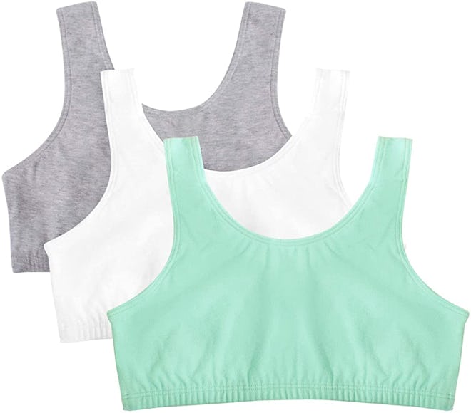 Fruit of the Loom Built Up Tank Style Sports Bra (3-Pack)