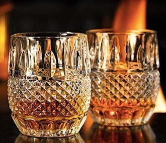 Crystal Whiskey Glasses, Set of 2
