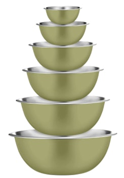 Stainless Steel Mixing Bowls, Set of 6