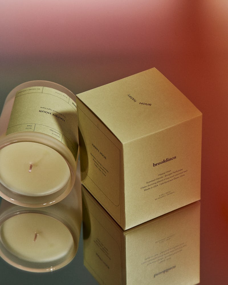 Brooklinen's new home fragrance collection features a range of candles