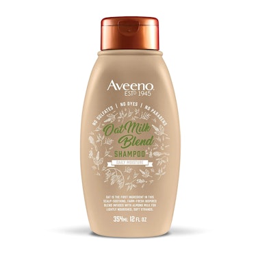 aveeno oat milk blend shampoo is the best mild shampoo for dry hair