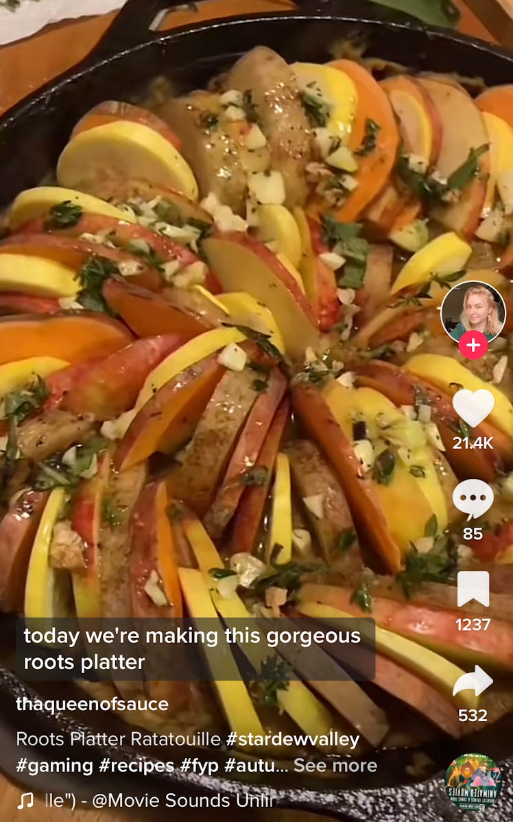 Root vegetable ratatouille is a delicious Fall Solstice 2022 recipe on TikTok for enjoying the autum...