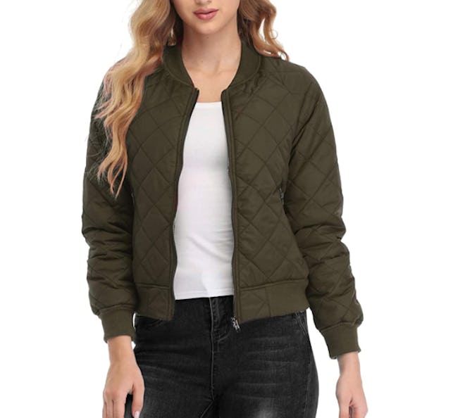 Andy & Natalie Quilted Bomber Jacket