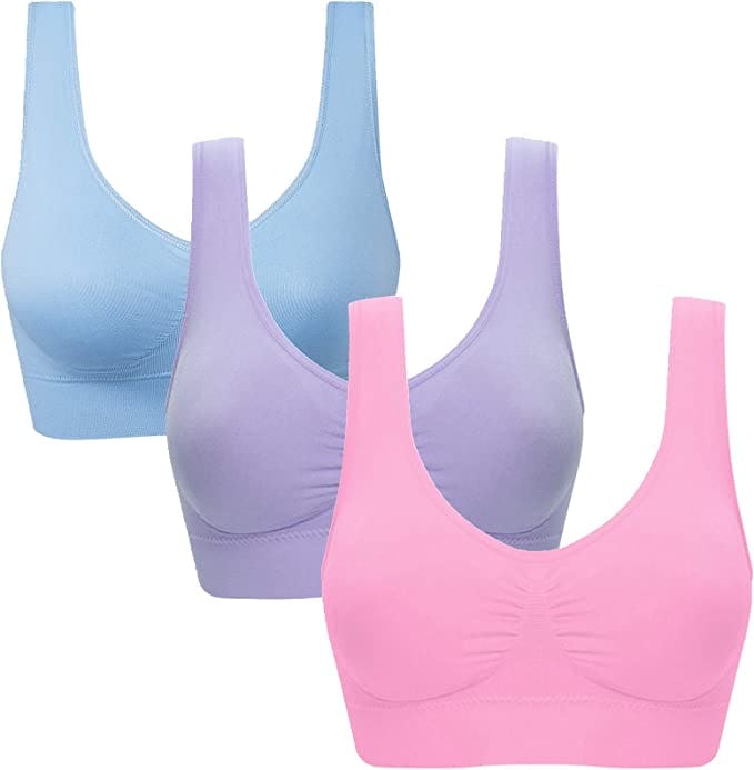 Vermilion Bird Seamless Sports Bra (3-Pack)
