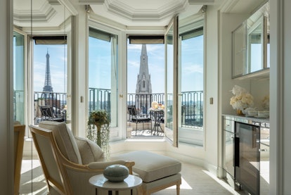 The view from the Four Seasons Hotel George V, Paris
