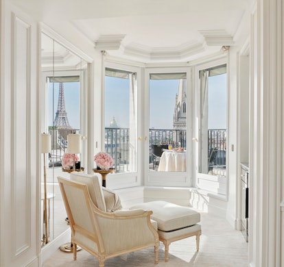 The view from the Four Seasons Hotel George V, Paris