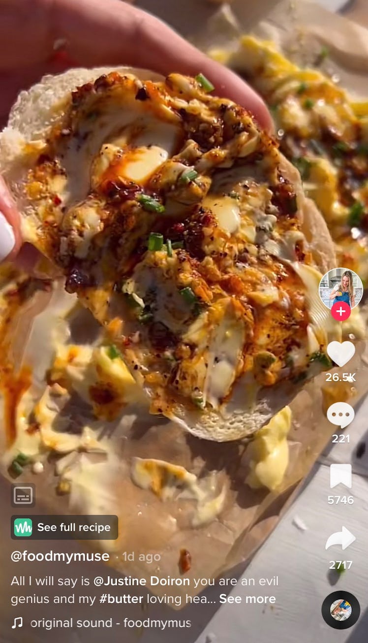 This spicy butter board is one of the butter board ideas from TikTok. 