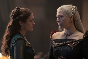 Emma D'Arcy as Rhaenyra Targaryen and Olivia Cooke as Alicent Hightower.