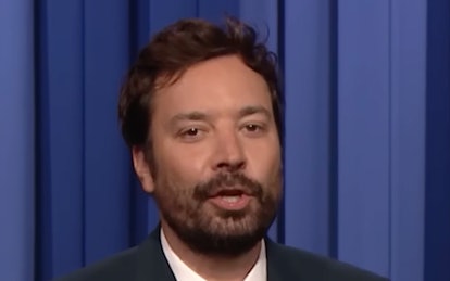 Jimmy Fallon with a rough beard and a New Hairline.