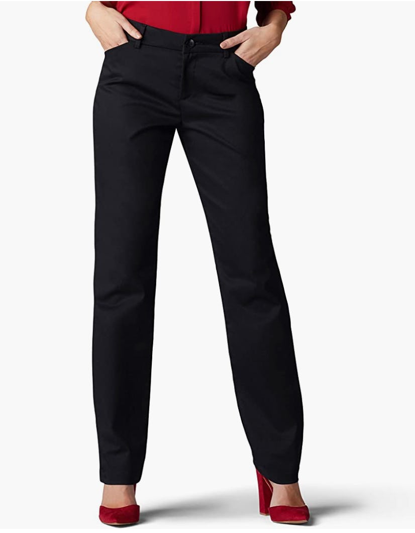 Lee Wrinkle-Free Straight-Leg Pants