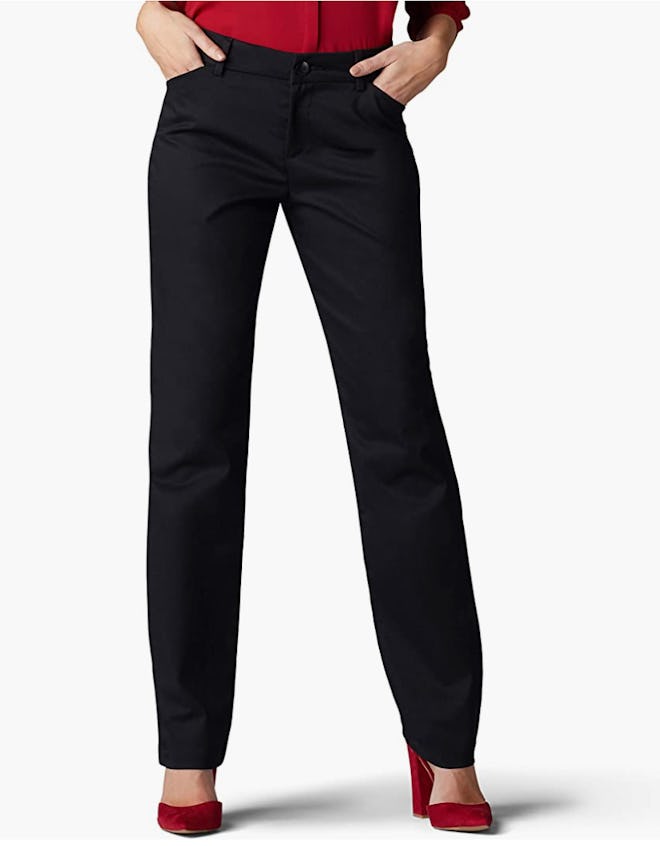Lee Wrinkle-Free Straight-Leg Pants