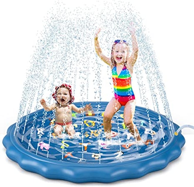 A splash pad for toddlers turns your backyard into your own little water park.