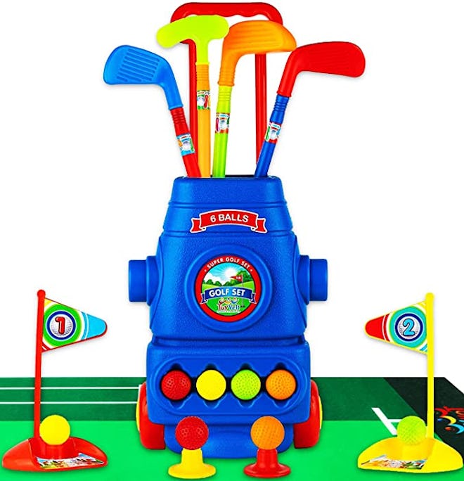 The Toyvelt Toddler Golf Set is one of the best gifts for toddlers. 