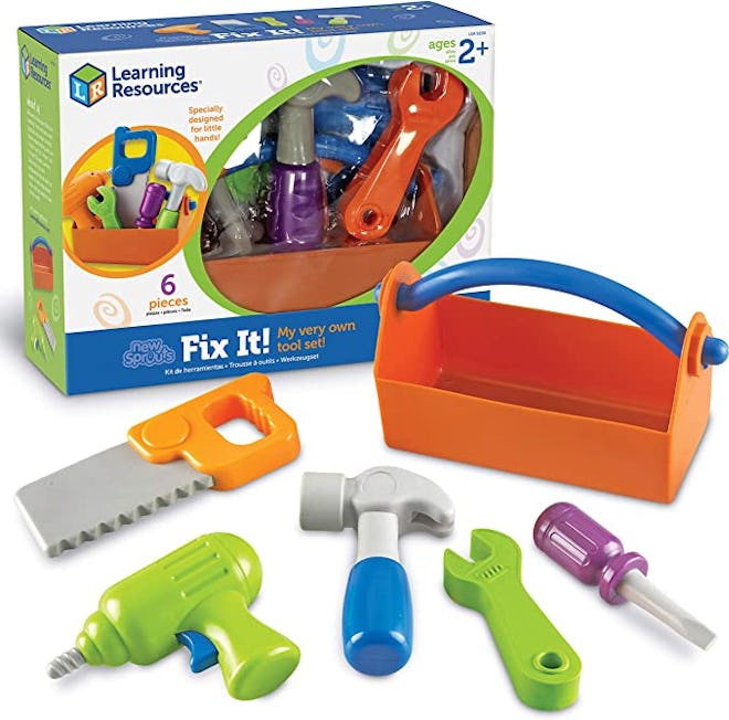 This Learning Resources New Sprouts Fix It! My Very Own Tool Set is one of the best gifts for 2-year...