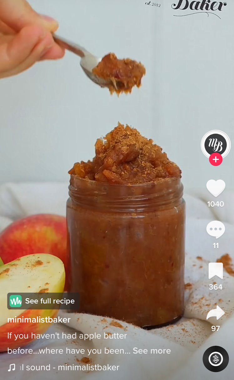 Homemade apple butter is a delicious Fall Solstice 2022 recipe on TikTok for enjoying the autumn har...