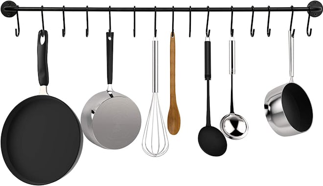 Greenco Wall-Mounted Pot and Pan Rack