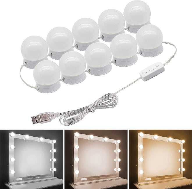 Pretmess Hollywood Style Vanity Mirror Lights Kit