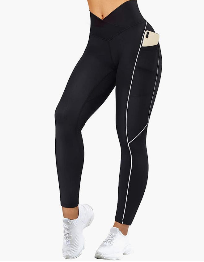 SUUKSESS Reflective High-Waisted Running Leggings