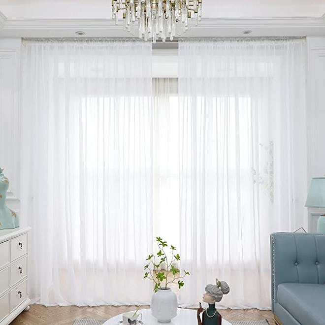 L&TEC Sheer Curtains (2 Panels)