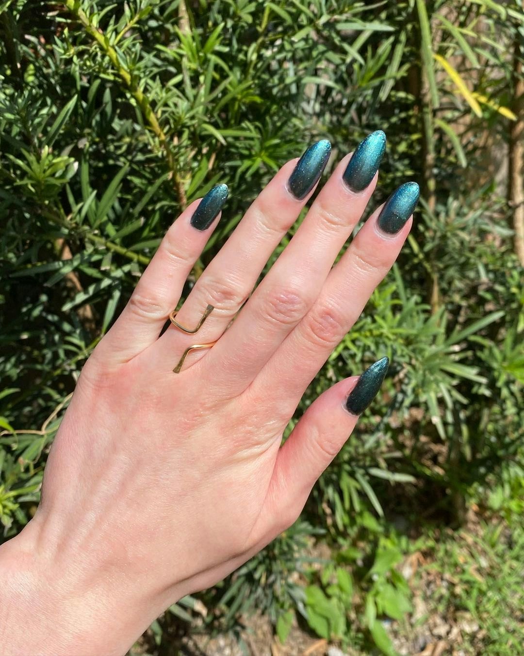 Evergreen A Gorgeous Dark Forest Shimmery Metallic Green - Etsy