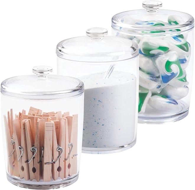 mDesign Plastic Shelf Storage Organizer Set (3-Pack)